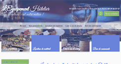 Desktop Screenshot of lequipement-hotelier.com